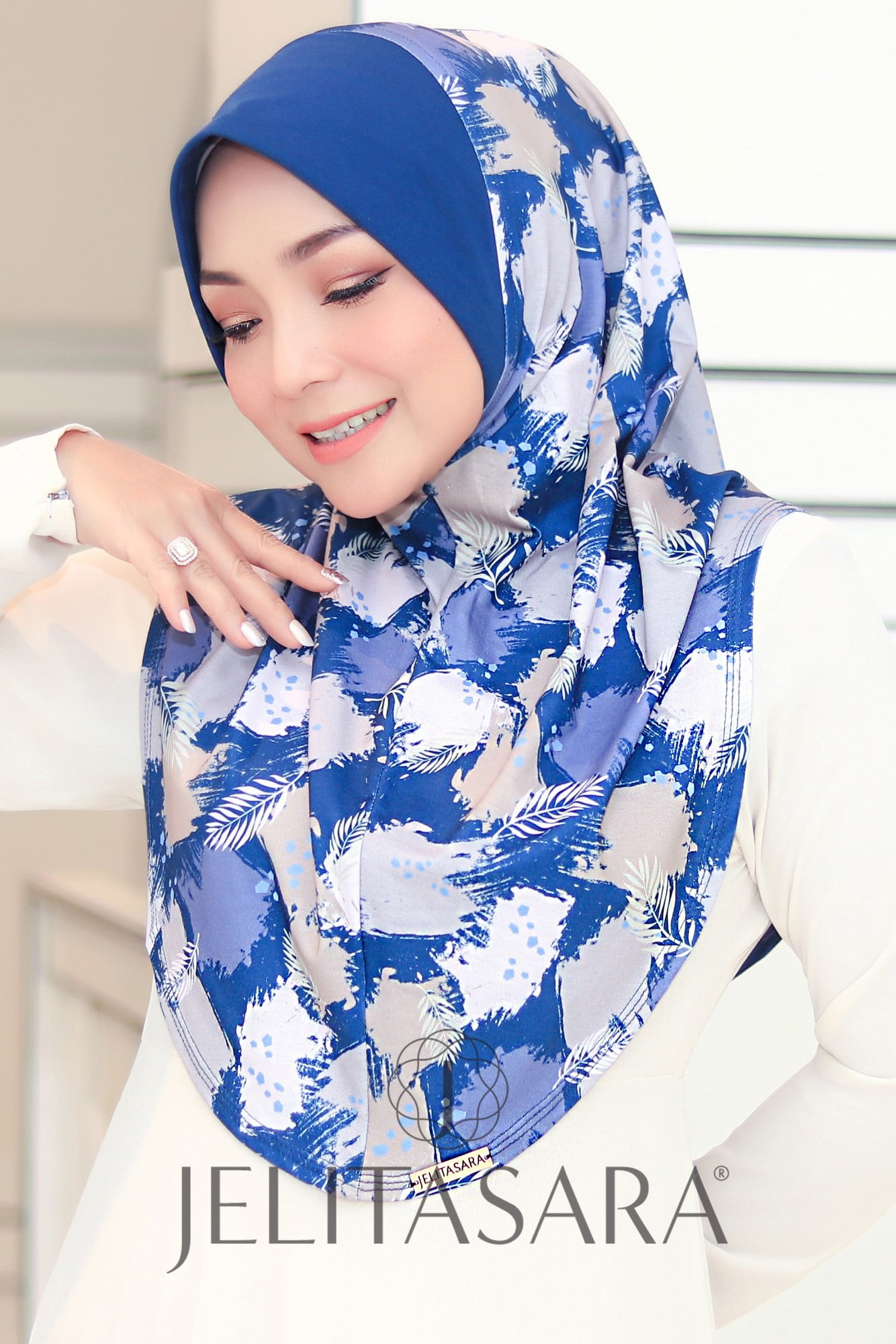 Tudung Sarung Sara Eva Printed
